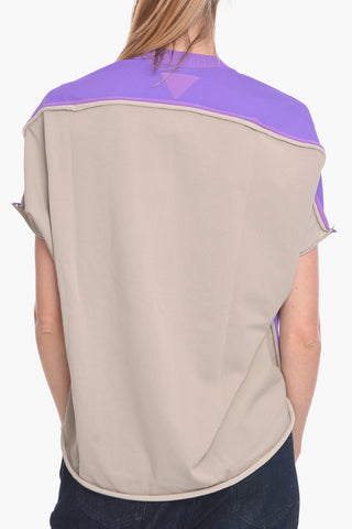 Two-Tone DRAPE Viscose Top