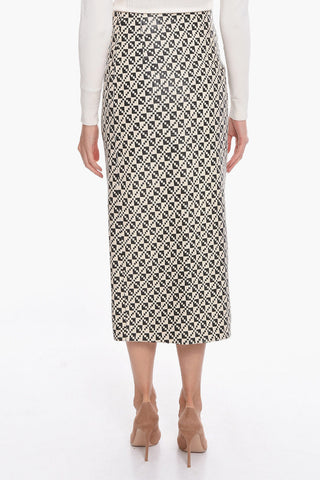 Woven Leather POLY Skirt