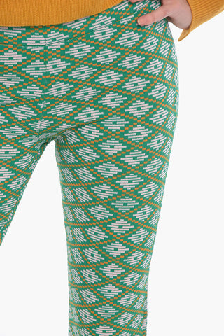 Pantaloni DAI in Misto Viscosa con Gamba Svasata