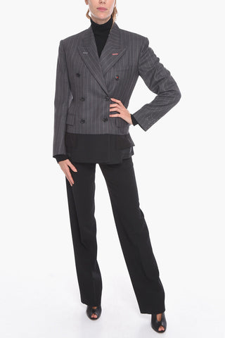 UNISEX MM4 Blazer Doppiopetto in Lana con Fondo Asimmetrico