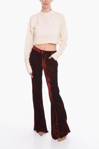 Pullover Crop a Collo Alto MAIORCA in Misto Cashmere