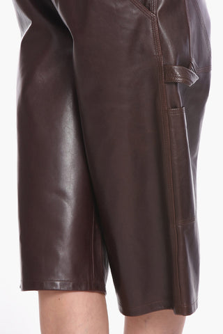 Leather SATINE Gaucho Shorts