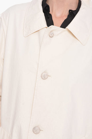 MM1 Trench Oversized con Pieghe sul Retro