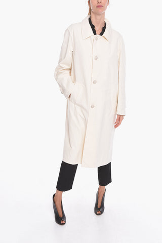 MM1 Trench Oversized con Pieghe sul Retro