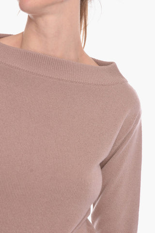 Off-Shoulder Cashmere Sweater