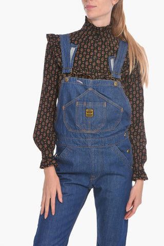 Denim WASHINGTON Jumpsuit With Logoed and Golden Buttons
