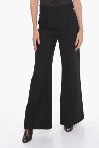 High-waisted Trousers with Wide-leg
