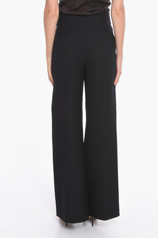 High-waisted Trousers with Wide-leg