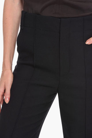 High-waisted Trousers with Wide-leg