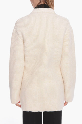 Cardigan aus Kaschmir-Mix mit Rippenstrick