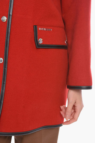Oversized Coat with Logoed Flap Pocket