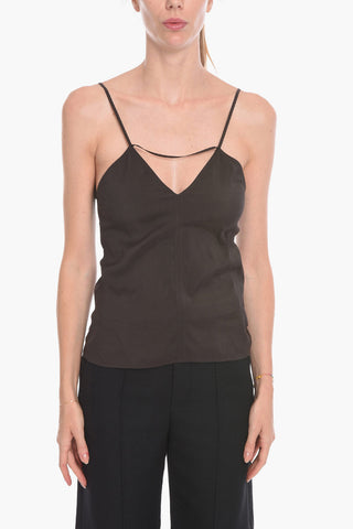 Satin STRETCH FLUID Tank Top
