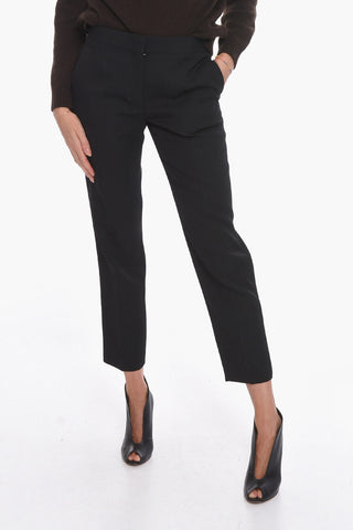 Wool Low-waisted Pants