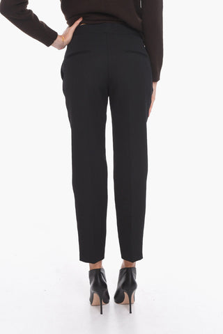 Wool Low-waisted Pants