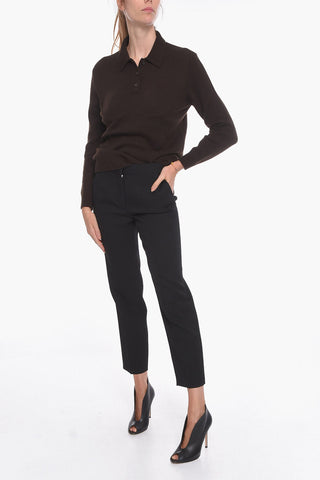 Wool Low-waisted Pants