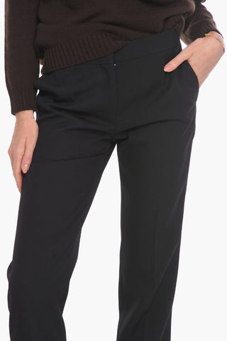 Wool Low-waisted Pants