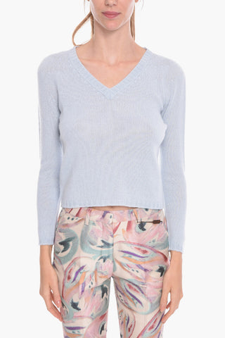 Maglia Collo a V in Cashmere