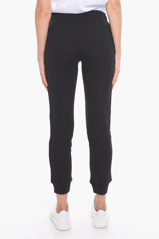 COUTURE! Cotton Sweatpants with Embossed Lamè Logo