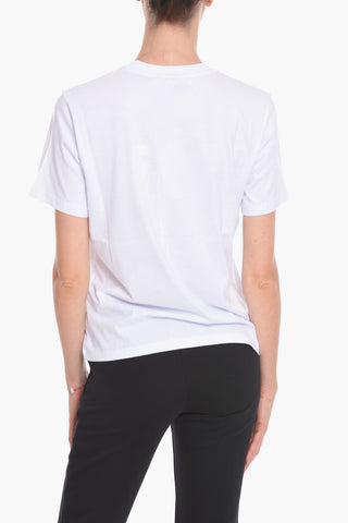 Crew Neck MARKER Cotton T-Shirt