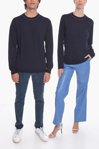 MM4 Crew Neck INSIDE-OUT UNISEX Sweater with Visible Stitchings