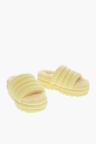 Maxi Slider Imbottita con Interno in Pelliccia 6,5cm