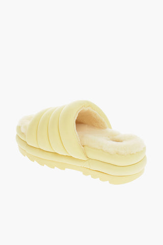 Maxi Slider Imbottita con Interno in Pelliccia 6,5cm