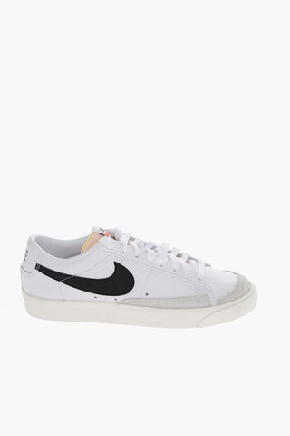 Leather  BLAZER MID 77 Low-Top Sneakers with Suede Details
