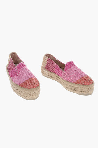 Color Block Rafia Espadrillas 4cm
