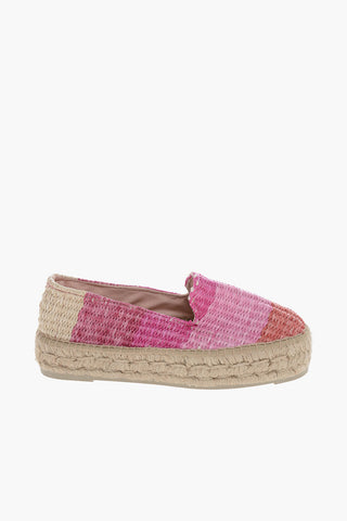 Color Block Rafia Espadrillas 4cm