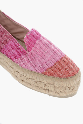 Color Block Rafia Espadrillas 4cm