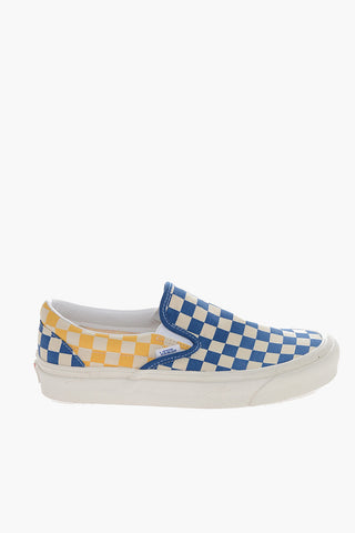 Sneakers Slip -On Bicolore in tessuto Damier