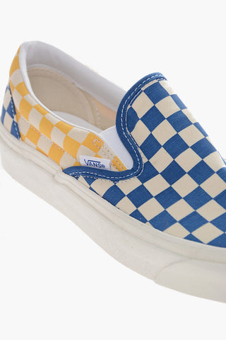 Sneakers Slip -On Bicolore in tessuto Damier