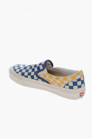 Sneakers Slip -On Bicolore in tessuto Damier