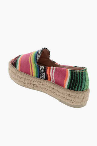 Multicolor Juta Espadrillas