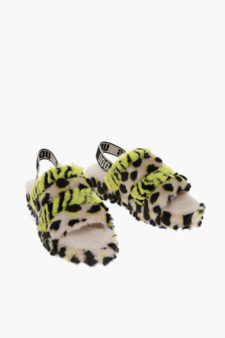 Sandali in Lana FLUFF YEAH Effetto Animalier