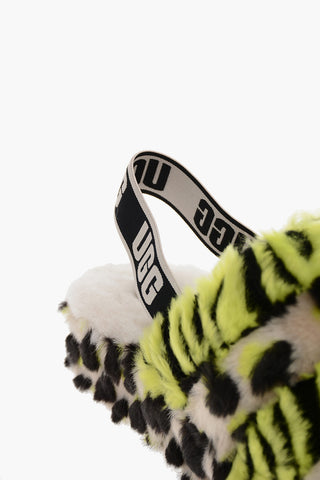 Sandali in Lana FLUFF YEAH Effetto Animalier