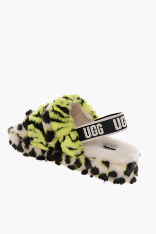 Sandali in Lana FLUFF YEAH Effetto Animalier