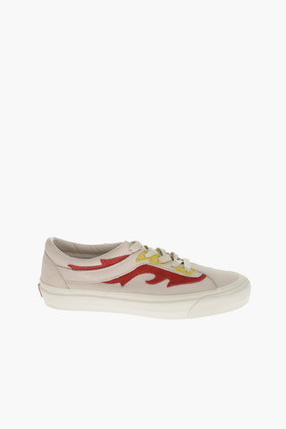 Leather BOLD NI FT  Low-Top Sneakers with Application