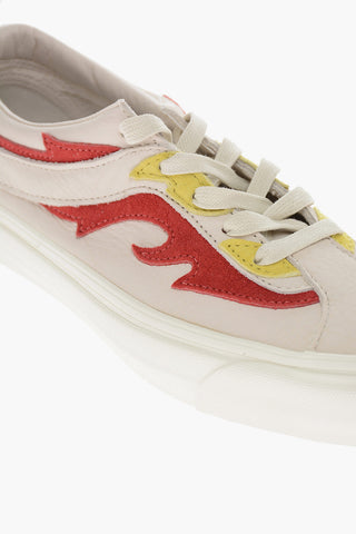 Leather BOLD NI FT  Low-Top Sneakers with Application