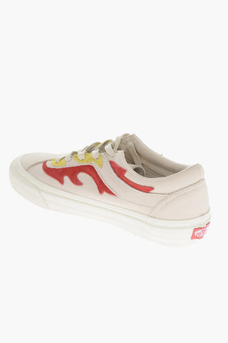 Leather BOLD NI FT  Low-Top Sneakers with Application
