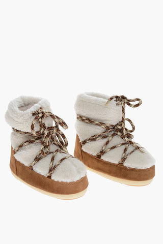 Lace-up LOW SHEARLING Snow Booties