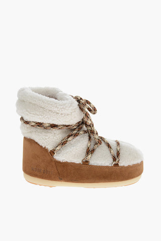 Lace-up LOW SHEARLING Snow Booties