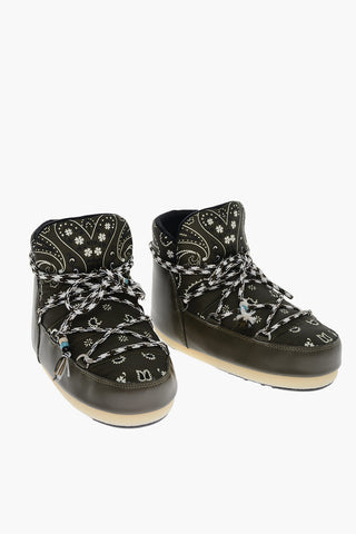 ALANUI Bandana-printed Snow Boots with Beads Application