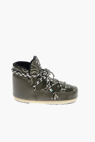 ALANUI Bandana-printed Snow Boots with Beads Application