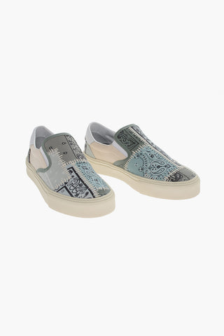 Paisley Patterned BANDANA Slip On Sneakers