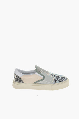 Paisley Patterned BANDANA Slip On Sneakers