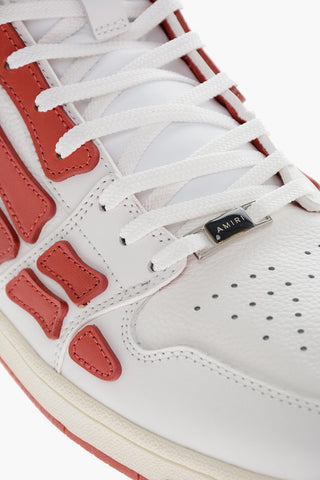 High-top SKEL TOP Leather Sneakers with Patches