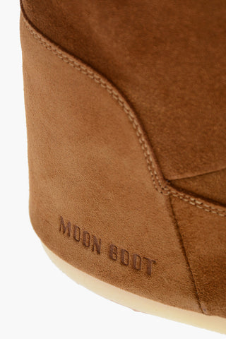 Suede Snow Boots with Debossed Logo