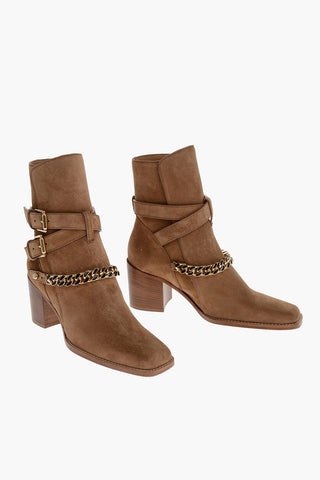 Stivaletti Texani JODHPUR in Suede 8cm