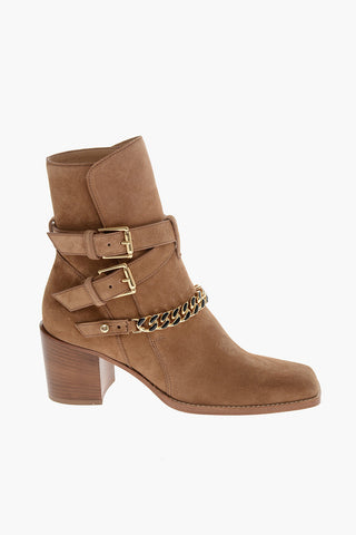 Stivaletti Texani JODHPUR in Suede 8cm